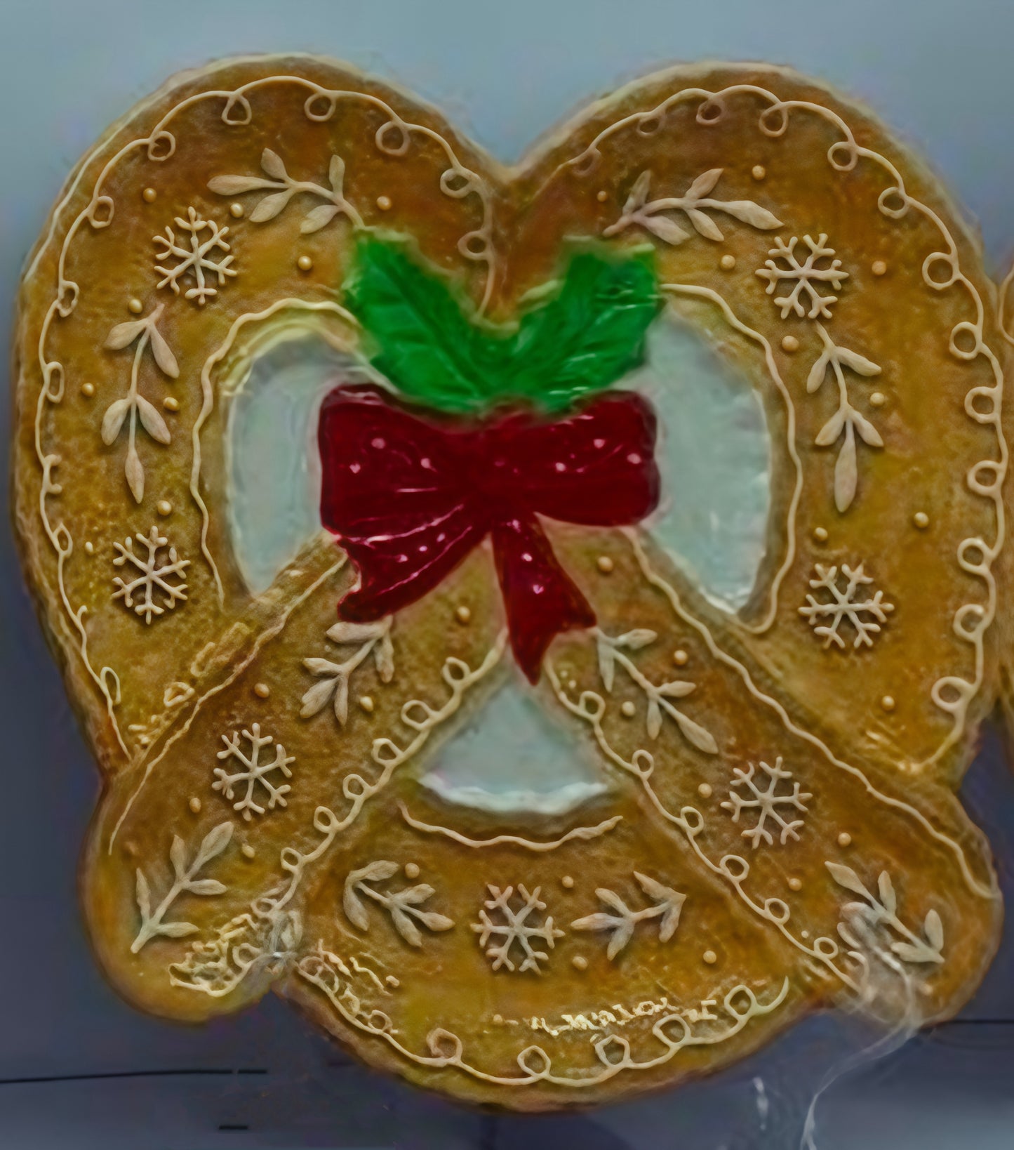 Festive Gingerbread Pretzel Plate