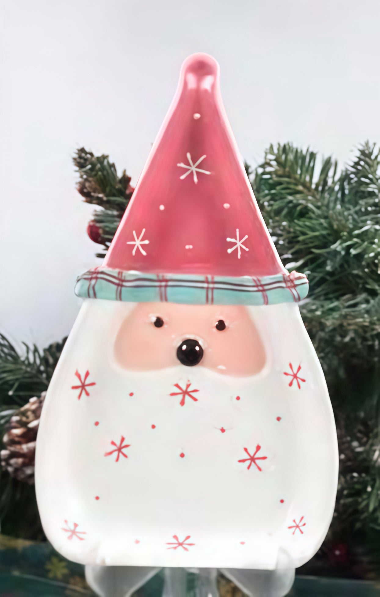 Whimsical Nordic Santa Plate