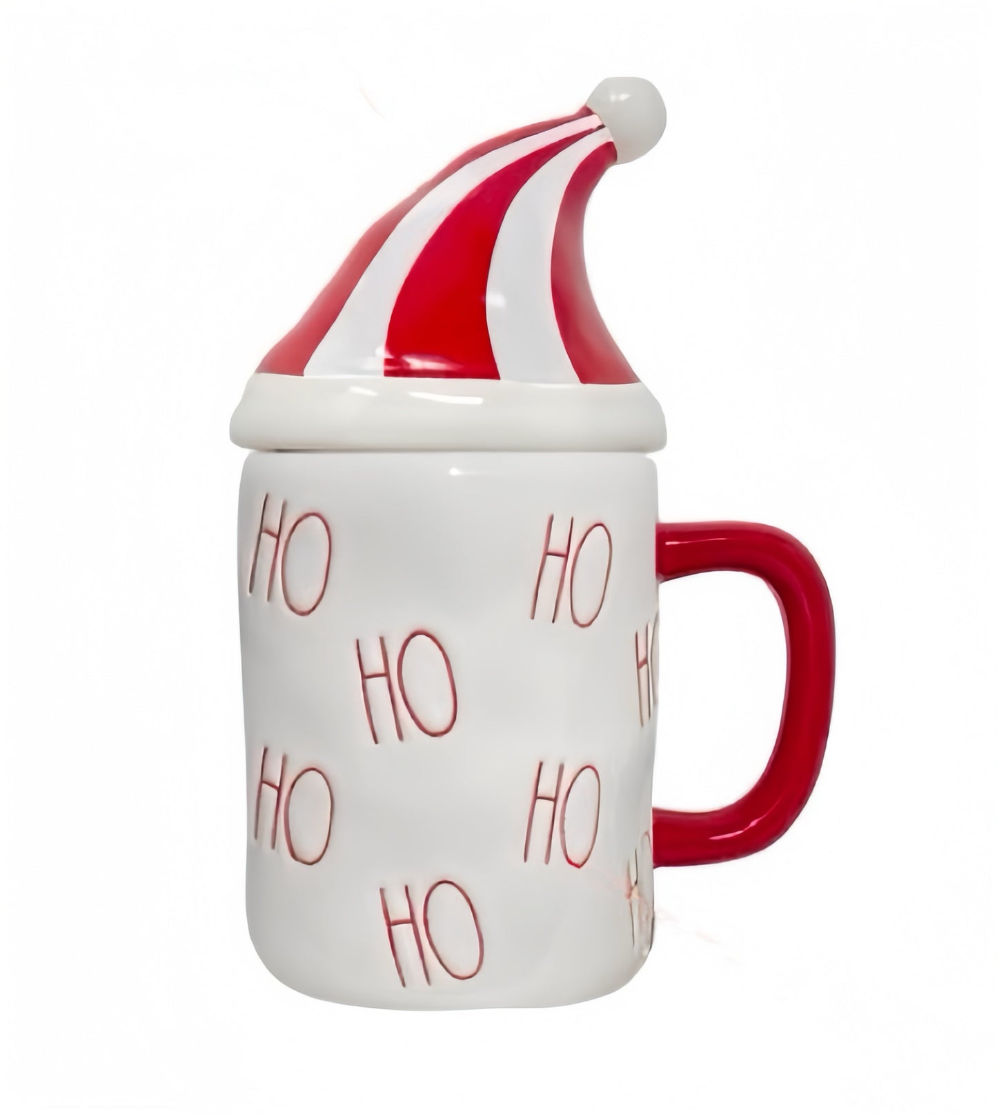 Cheerful Santa Hat "Ho Ho Ho" Holiday Mug