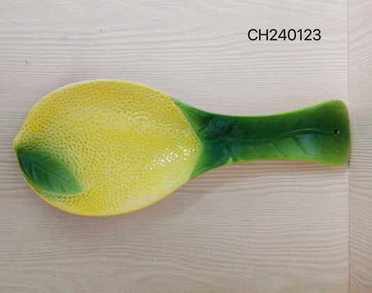 Ceramic Lemon-Shaped Spoon Rest
