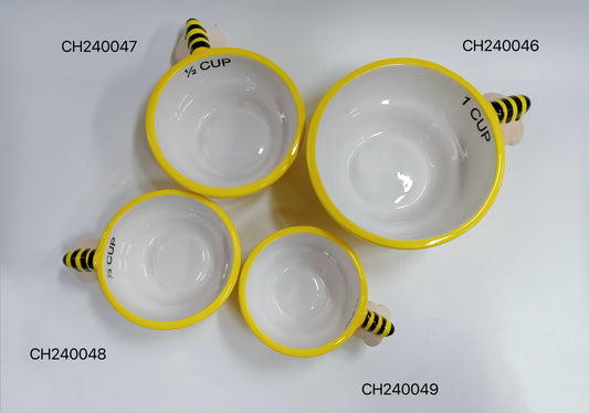 Bumble Bee Ceramic Measuring Cups Set