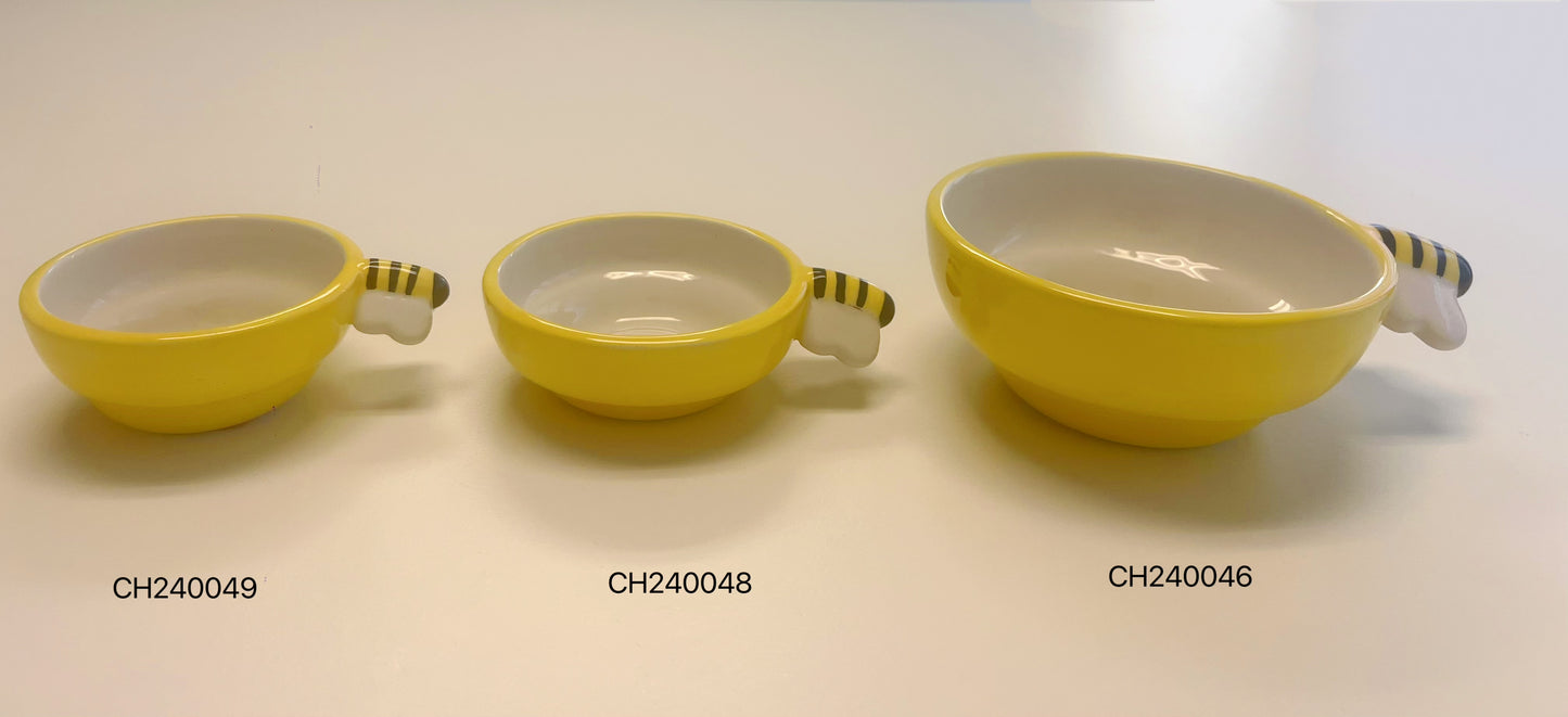 Bumble Bee Ceramic Measuring Cups Set