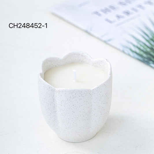 Modern Speckled Design Rose-Shaped Candle Vessel