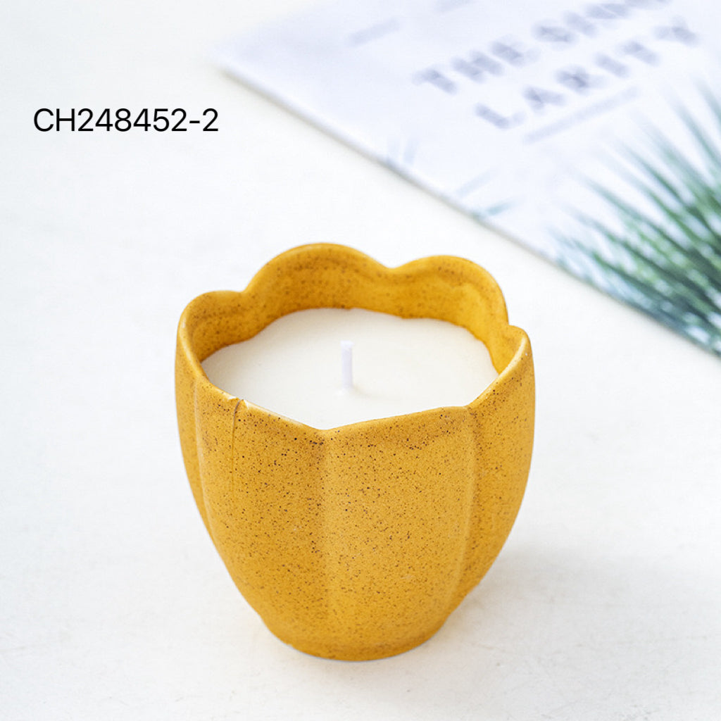 Modern Speckled Design Rose-Shaped Candle Vessel