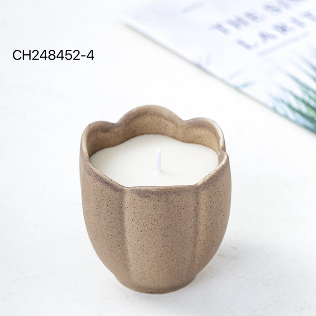 Modern Speckled Design Rose-Shaped Candle Vessel