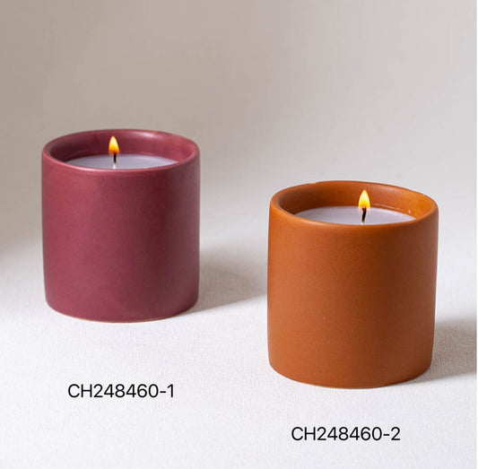 Modern Minimalist Ceramic Candle Vessels