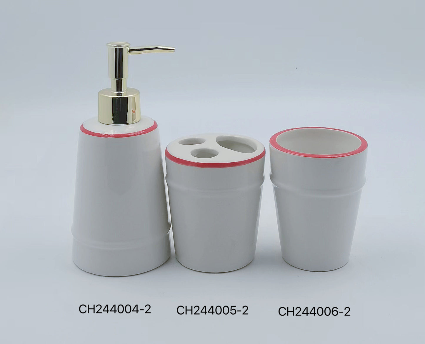 Ceramic Bathroom Set - 3-Piece