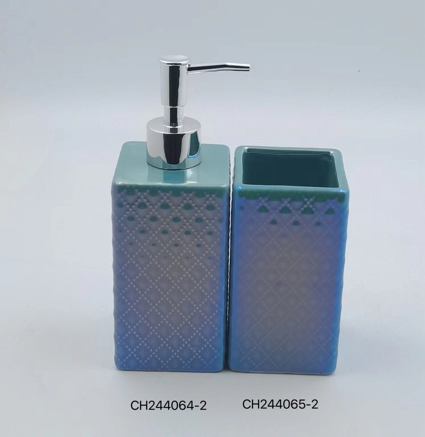 Iridescent Ombre Bathroom Accessory Set
