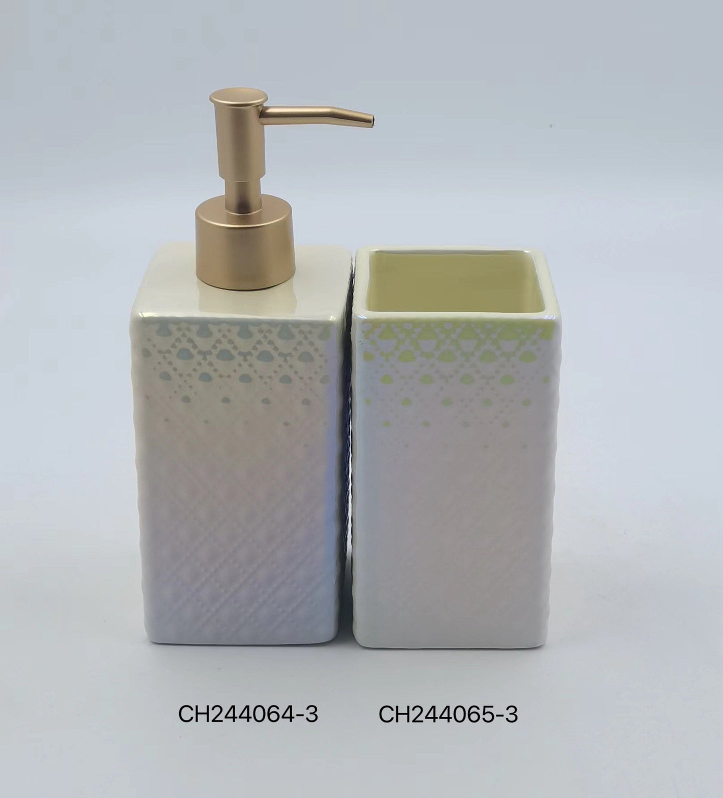 Iridescent Ombre Bathroom Accessory Set