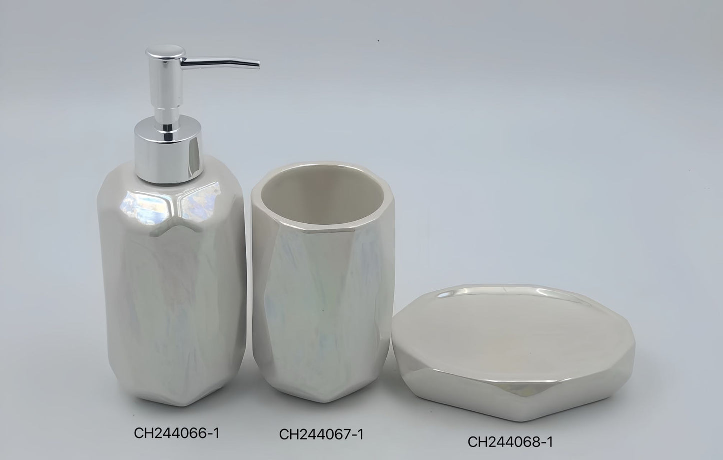 Geometric Gloss Bathroom Set