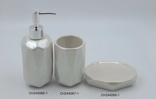 Geometric Gloss Bathroom Set