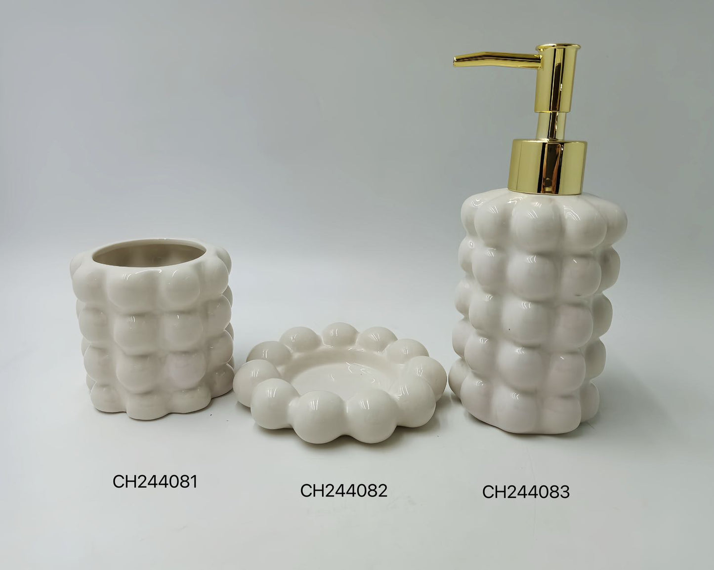 Unique Bubble Design Bathroom Set
