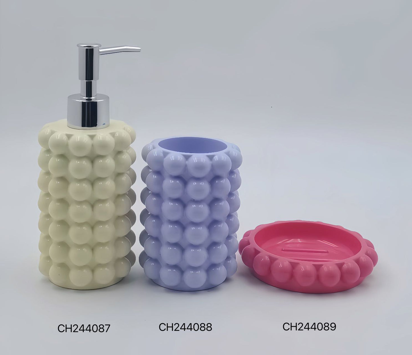 Bubble Design Ceramic Bathroom Set