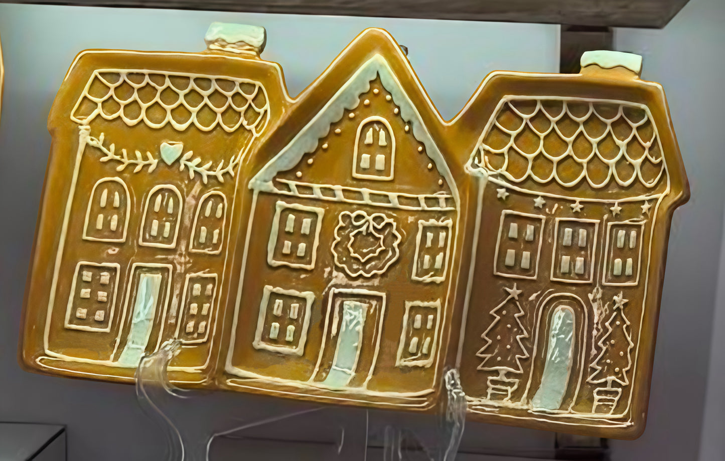 Gingerbread Village Trio Plate