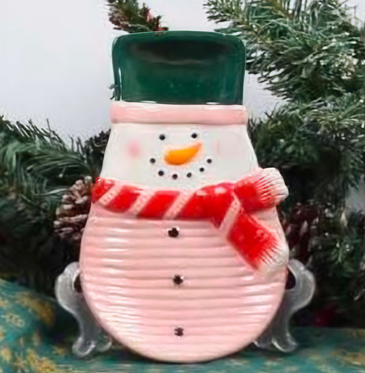 Frosted Cheer Snowman Plate