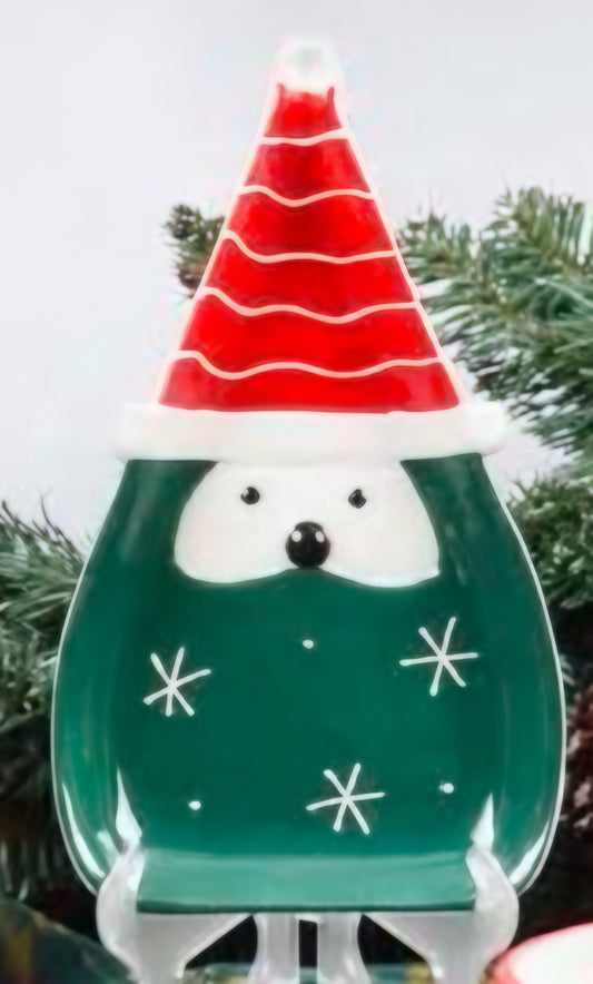 Santa's Cozy Polar Bear Plate