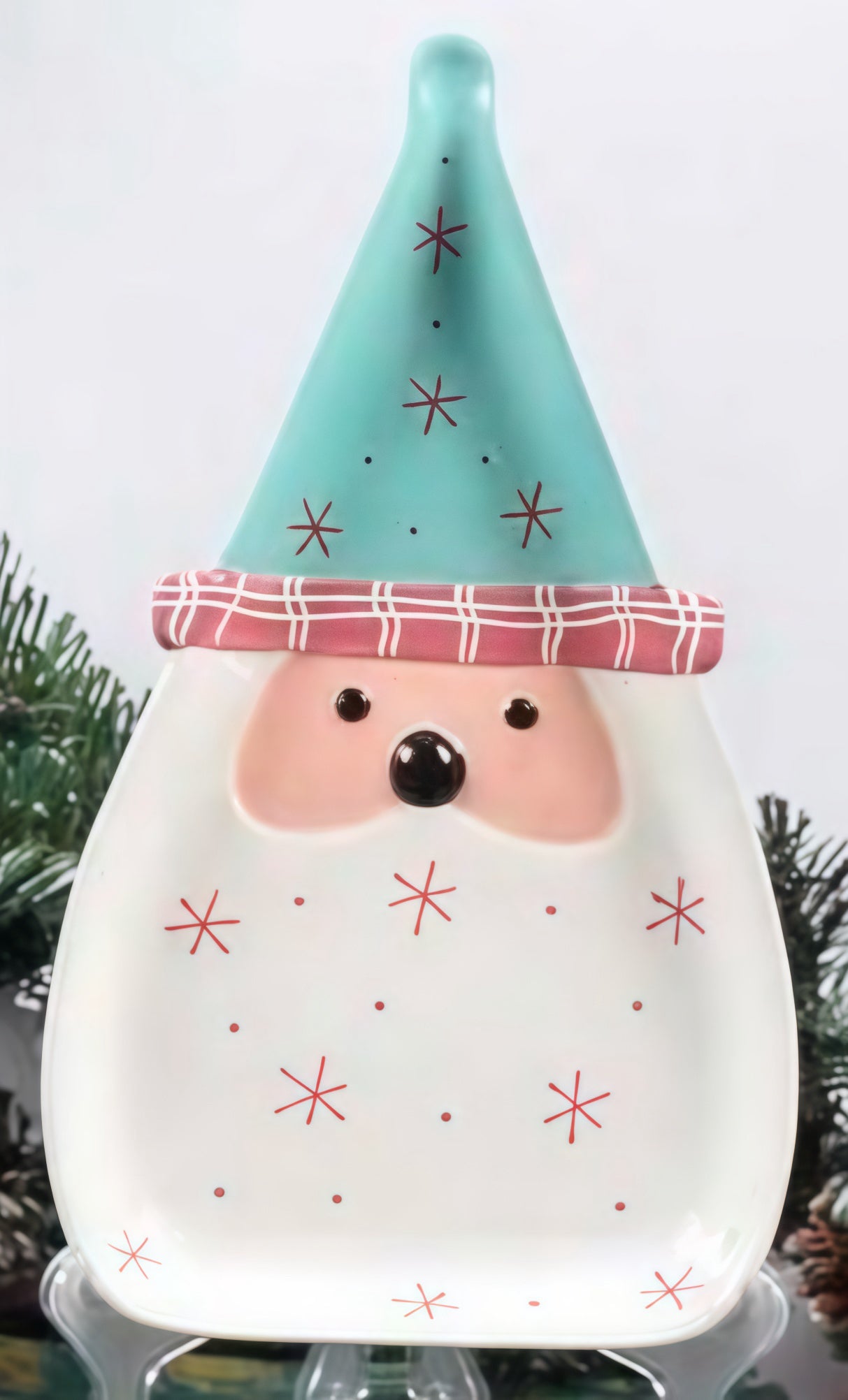 Whimsical Nordic Santa Plate