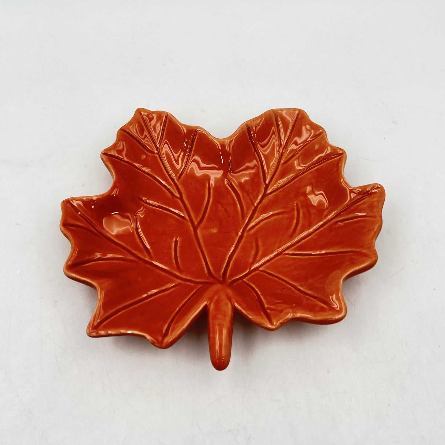 Autumn Ember Leaf Plate