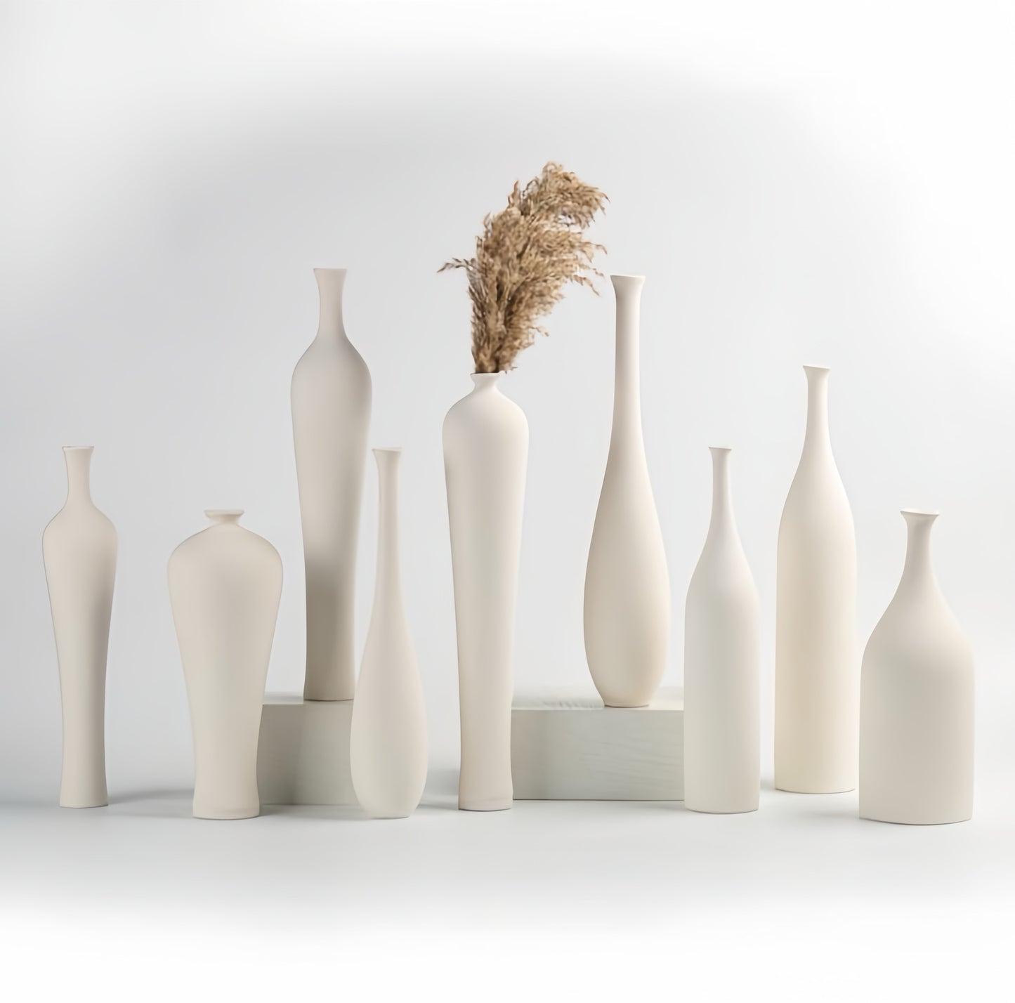 Minimalist Tall Ceramic Vase Collection