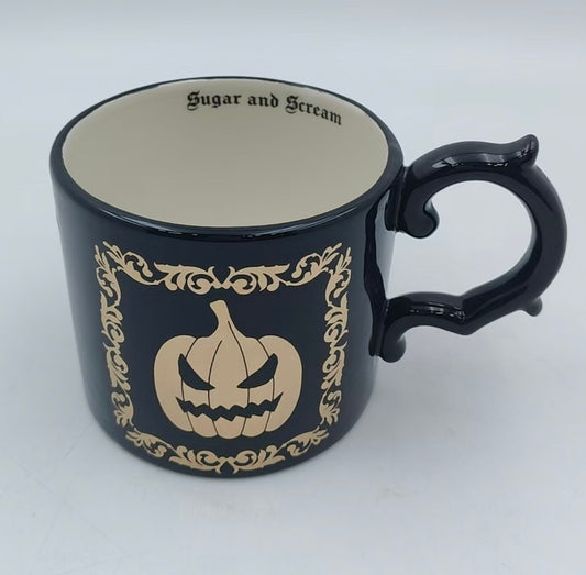 "Sugar and Scream" Gothic Pumpkin Mug