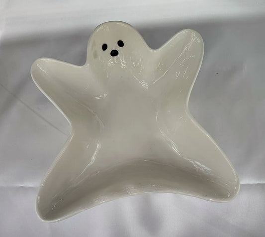 Ghost-Shaped Ceramic Plate