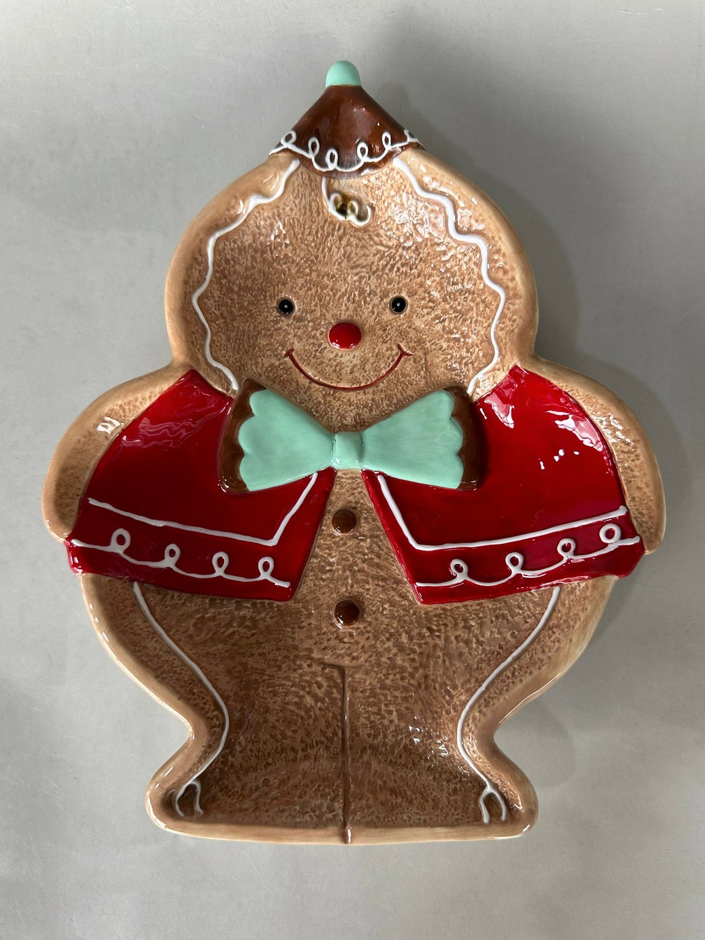 Gingerbread Man Ceramic Plate