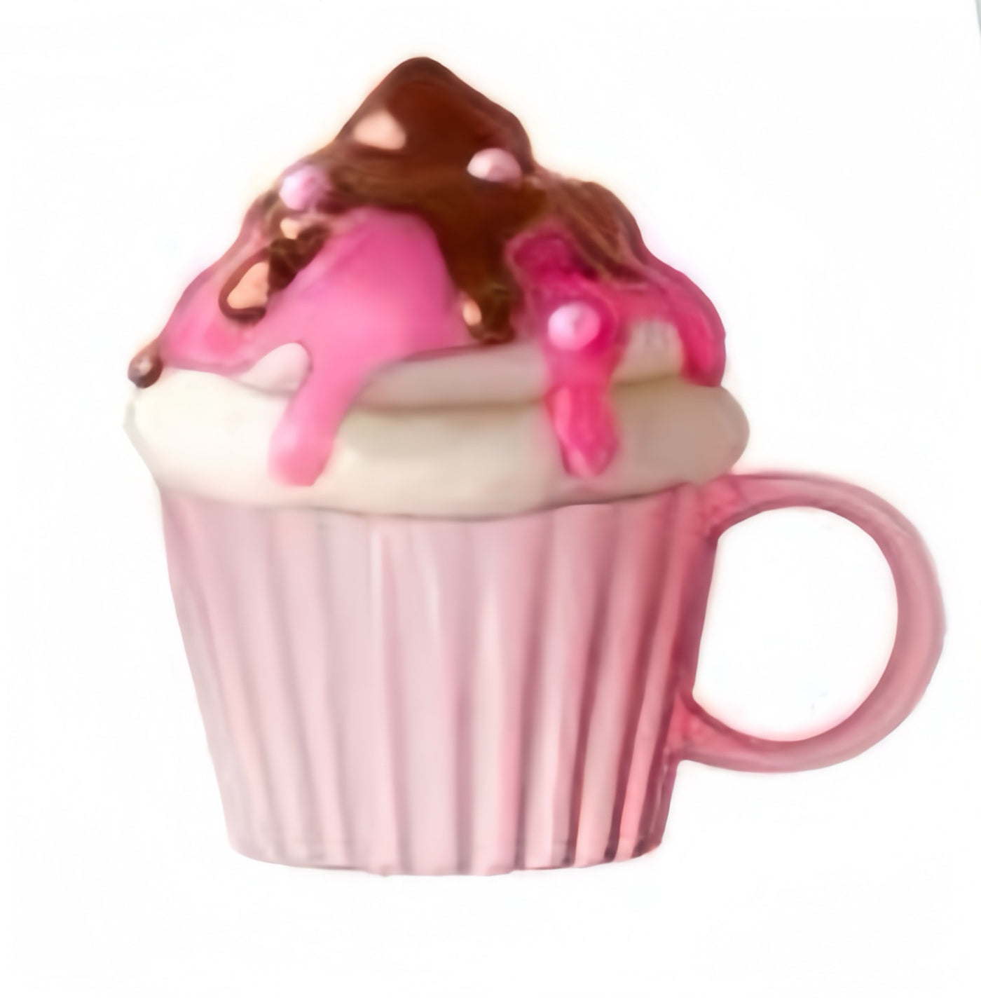 Whimsical Cupcake-Inspired Mug Set with Dripping Icing Design