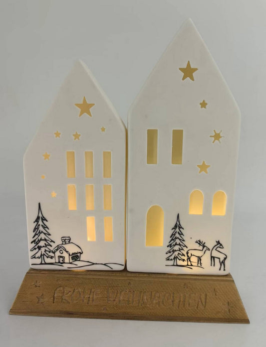 Enchanted Holiday Ceramic Village Set