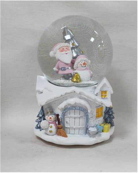 Winter Elegance Snow Globe with LED Light