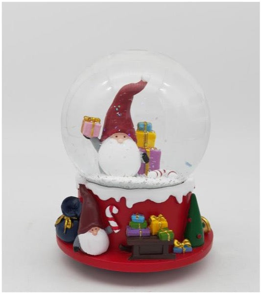 Festive Gnome Snow Globe