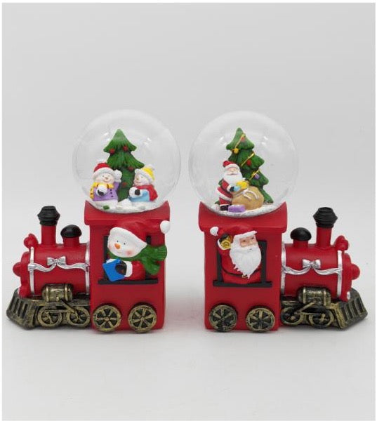 Santa’s Holiday Train Snow Globe Set