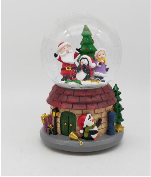 Santa’s Workshop Snow Globe with LED Light