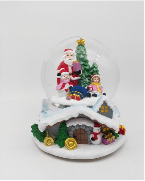 Illuminated Winter Cottage Snow Globe Collection