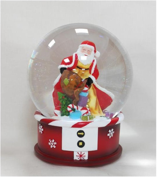 Santa's Gift Bag Snow Globe