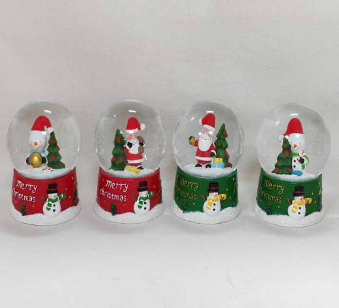 Snowman & Snowflake Christmas Snow Globe