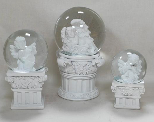 Elegant Angel Figurine Snow Globes