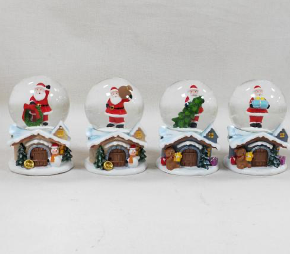 Santa's Christmas Village Snow Globes