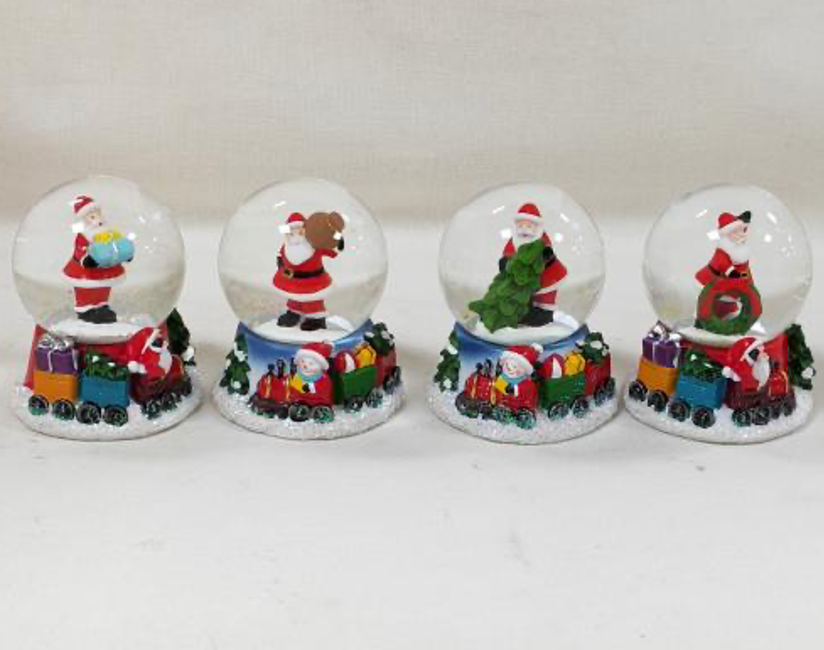 Santa's Festive Train Snow Globes