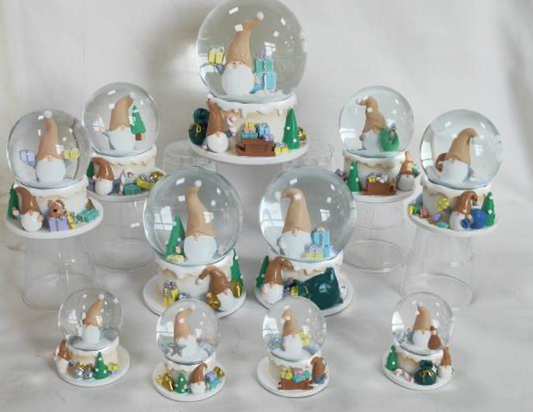 Whimsical Gnome Snow Globes