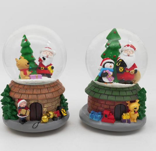 Winter Wonderland Snow Globe with LED Lights