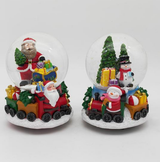 Holiday Express Snow Globe Train Collection with LED Lights