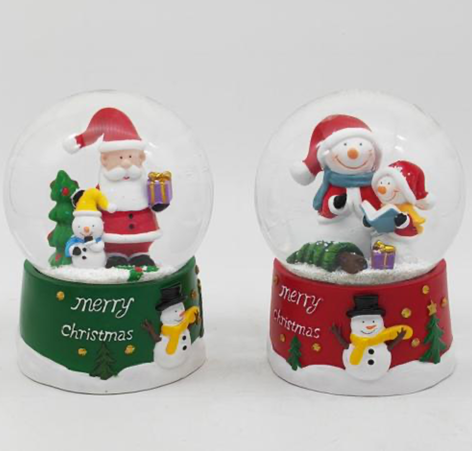 Merry Christmas Snow Globes