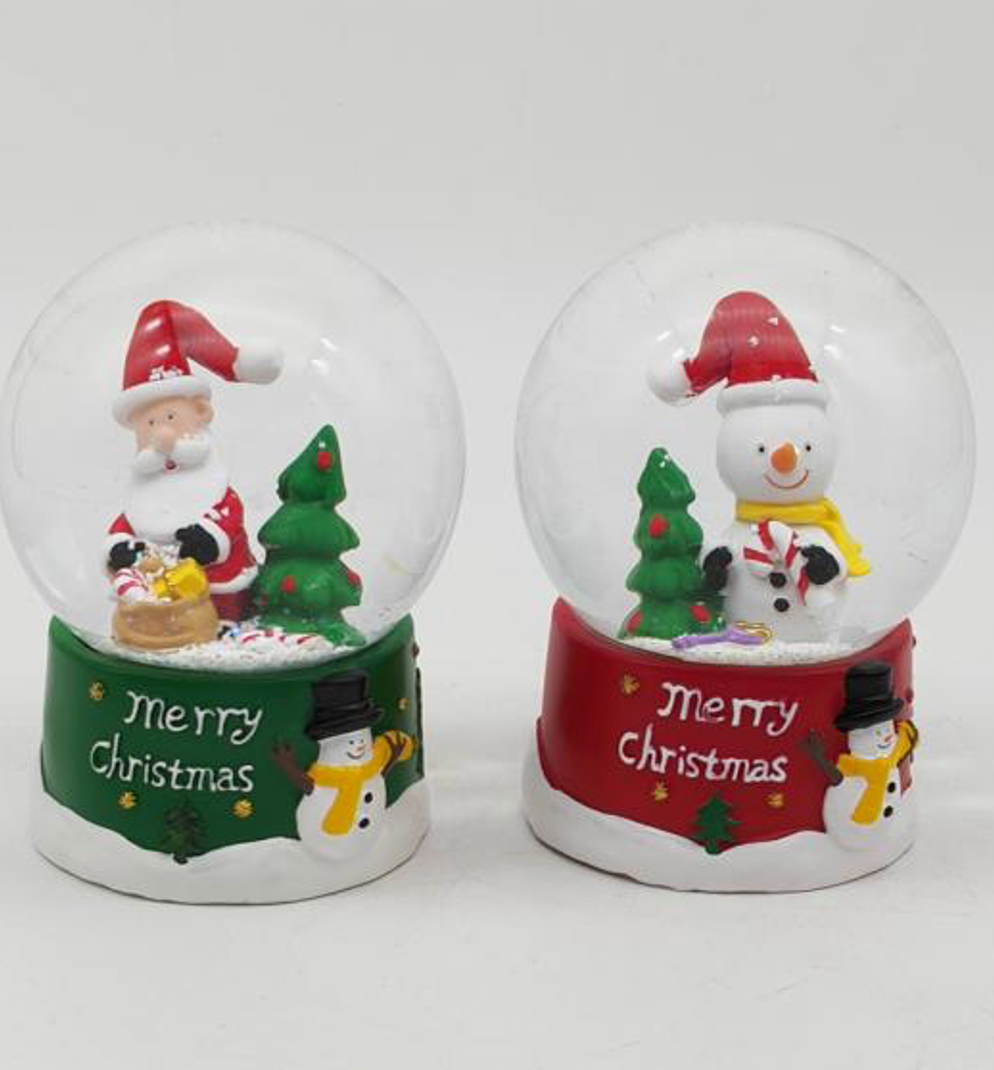 Merry Christmas Snow Globes