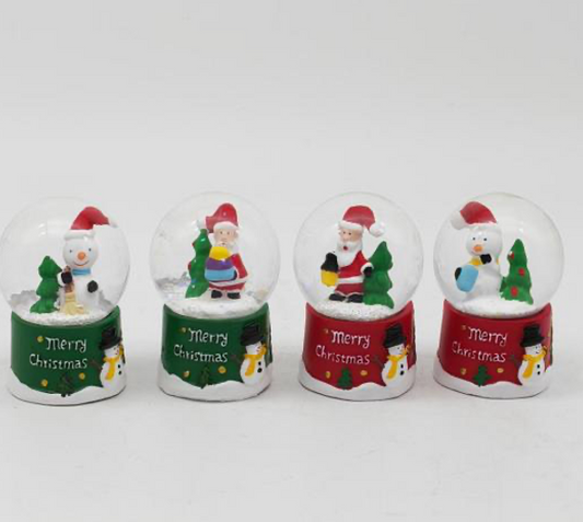 Merry Christmas Snow Globes