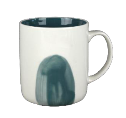 Minimalist Brushstroke Ceramic Mugs - Design #2