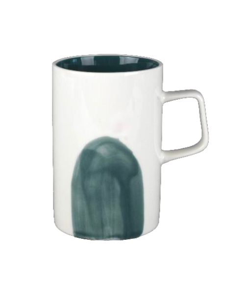 Minimalist Brushstroke Ceramic Mugs - Design #3