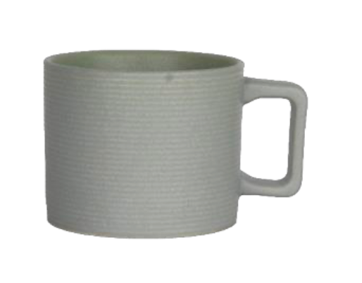 Modern Ribbed Matte Ceramic Mugs - Design #1