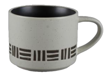 Monochrome Tribal Pattern Ceramic Mugs