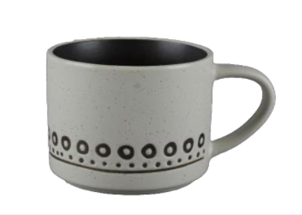 Monochrome Tribal Pattern Ceramic Mugs