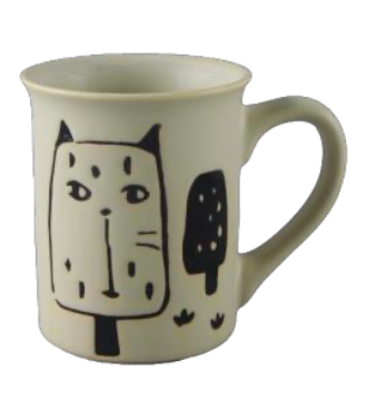 Whimsical Animal Sketch Ceramic Mugs